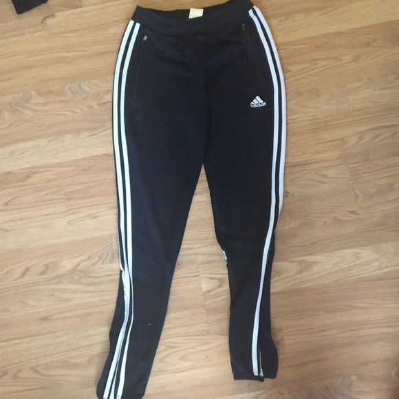 adidas black stripe pants